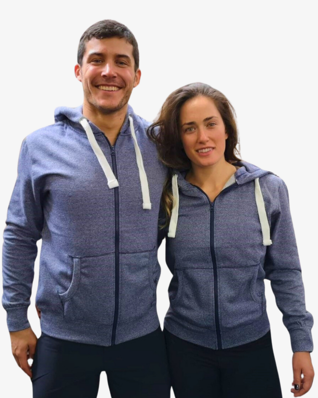 SUDADERA CON CAPUCHA Y CREMALLERA Azul Fuerza Aérea