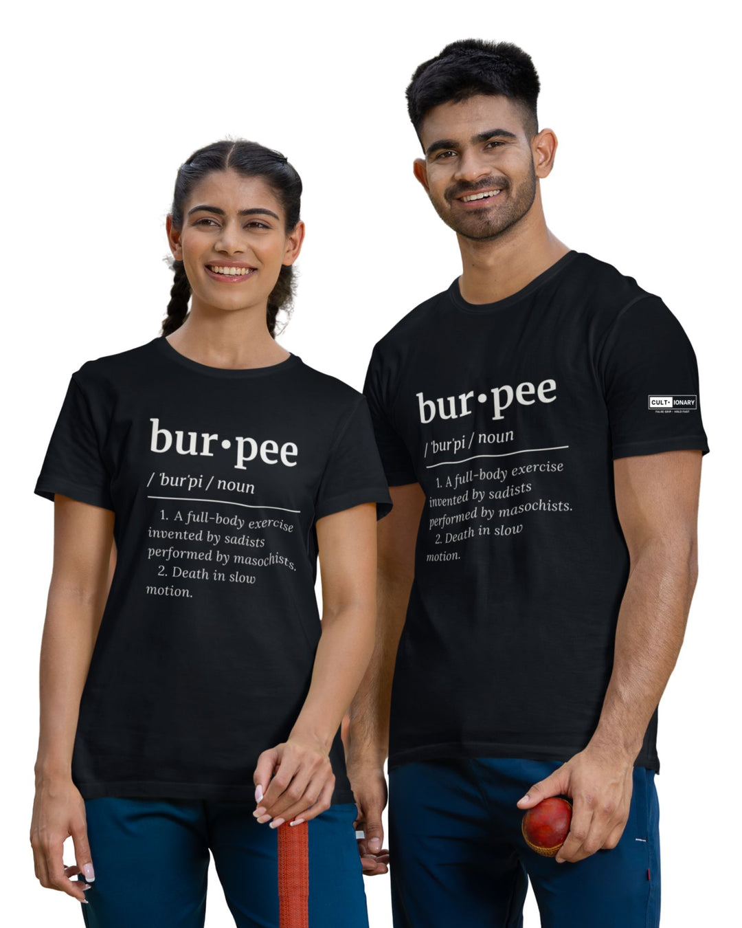 Burpee Definition Unisex Tee – Dark | Cult·ionary