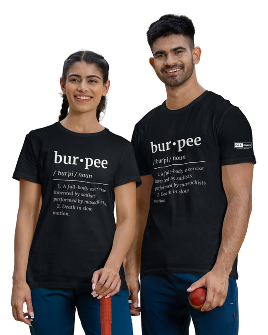 Burpee Definition Unisex Tee – Dark | Cult·ionary