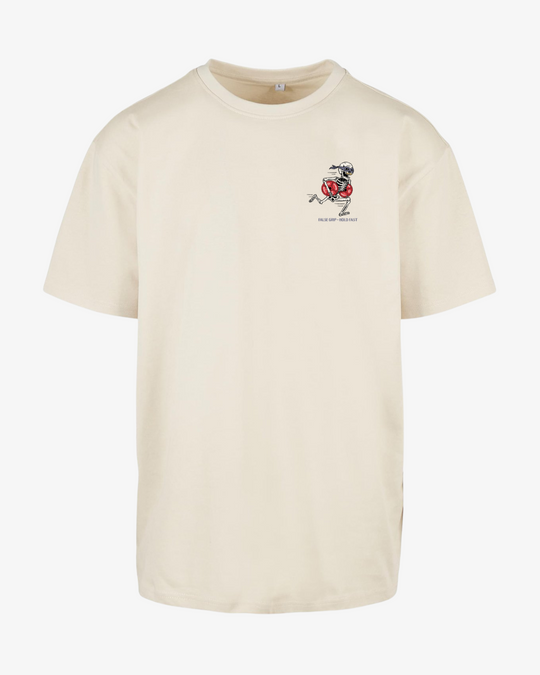 Camiseta oversize "Borrowed Gains" – Edición Arena