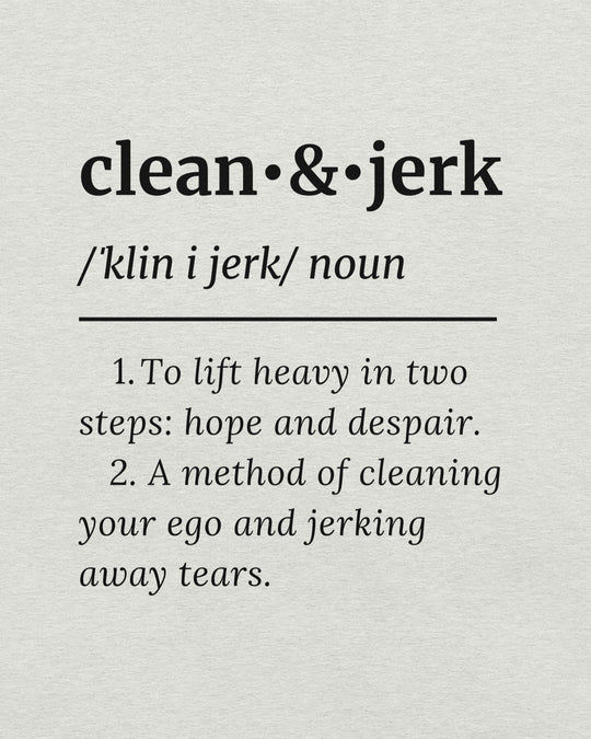 Clean & Jerk Cul-tionary Design