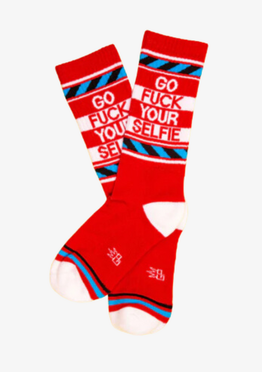 Go f#ck your selfie - Unisex Gym Socks