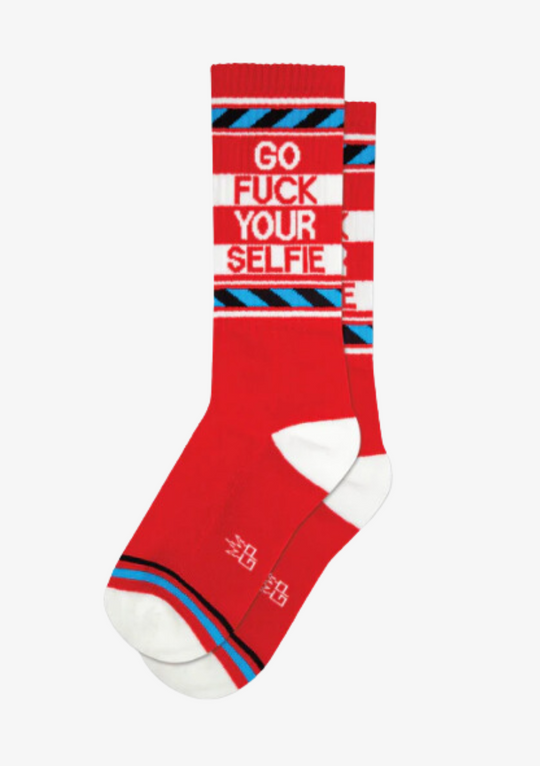 Go f#ck your selfie - Unisex Gym Socks