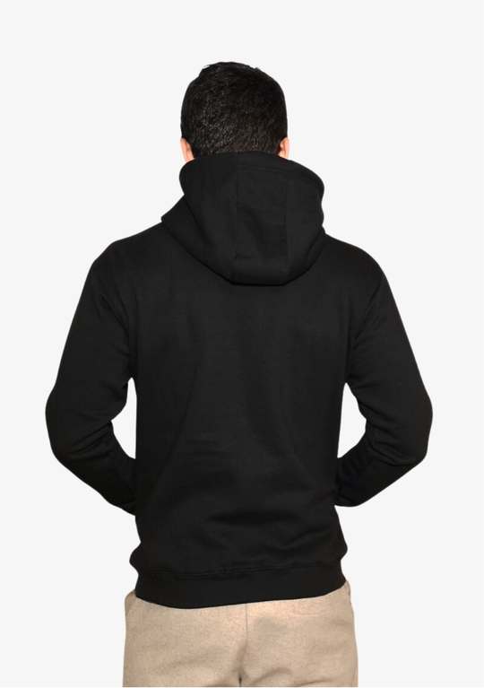 SUDADERA CON CAPUCHA NEGRA AZABACHE