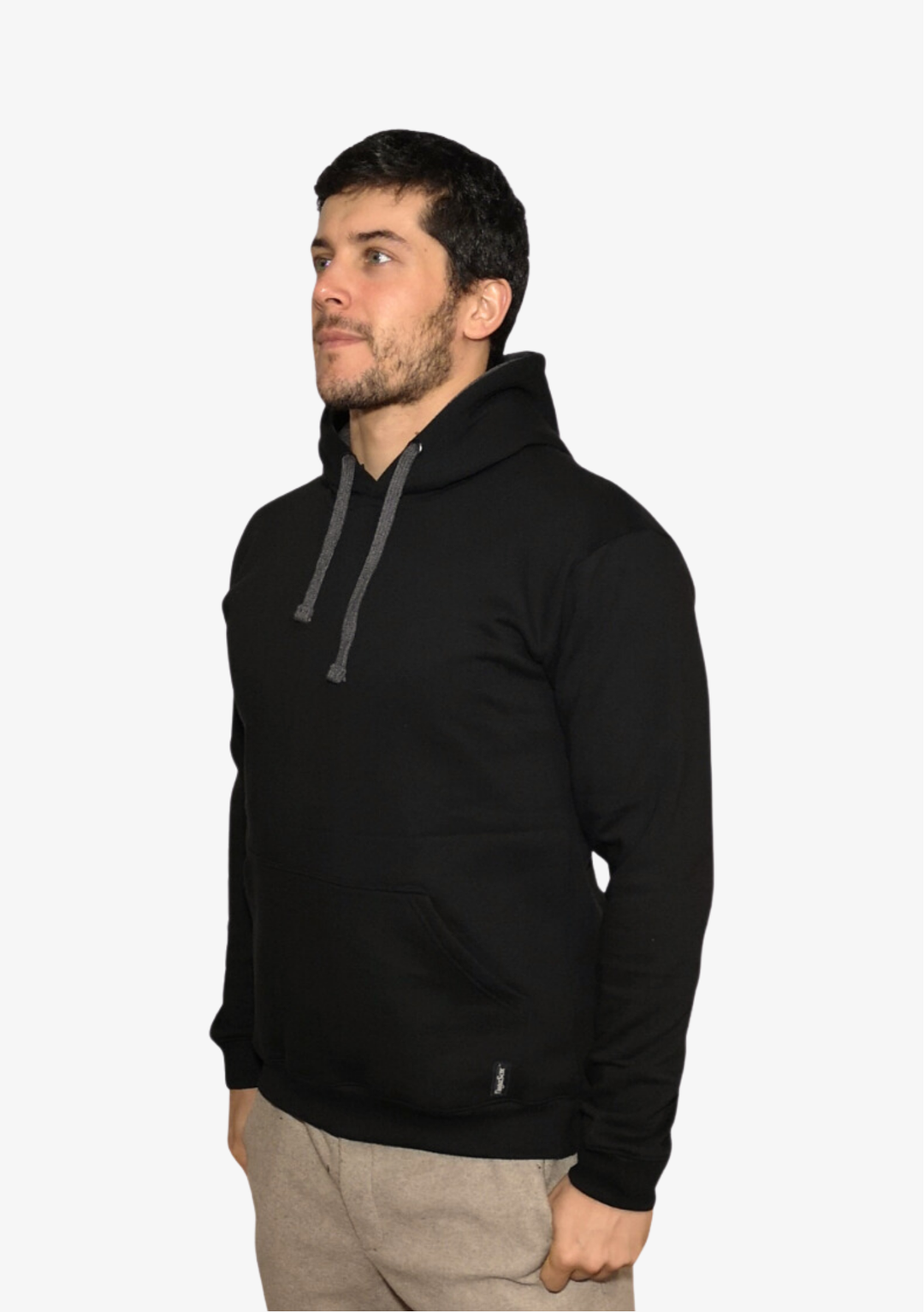 SUDADERA CON CAPUCHA NEGRA AZABACHE