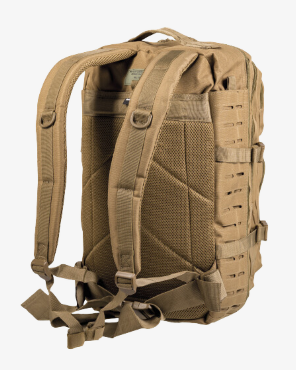 Mochila Mil-Tec 36 Litros CORTE LÁSER Coyote