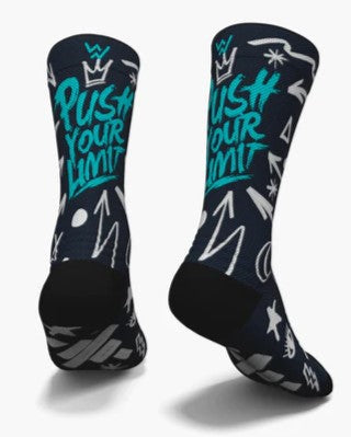 meias para corrida push your limits