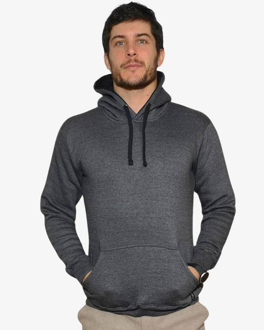 SUDADERA CON CAPUCHA Gris Acero