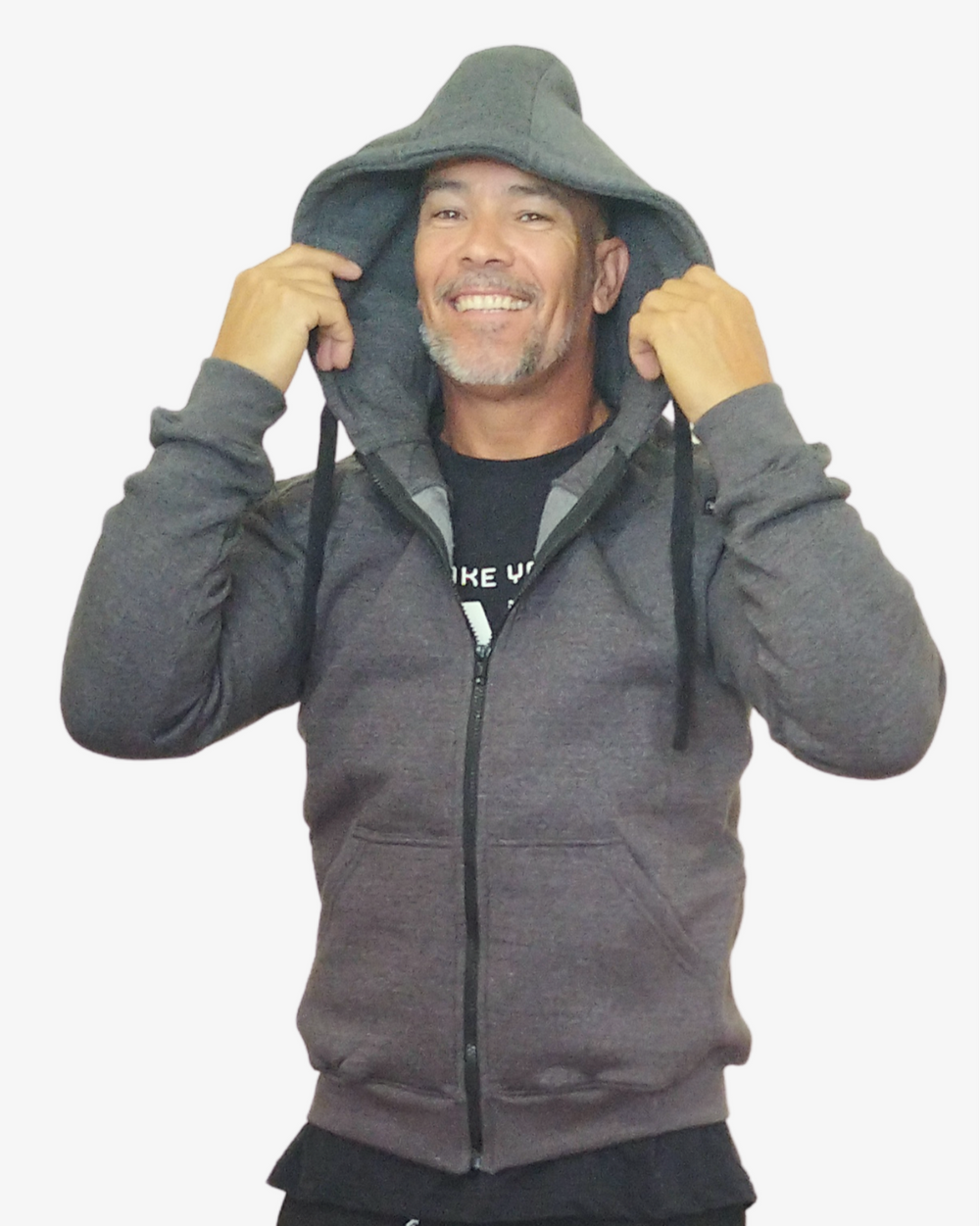 STORM GREY ZIP HOODIE MASCULINO FRENTE