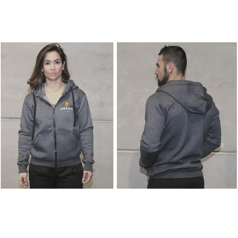 Casacos Unissexo D. Grey- Arena Prime Box | D. Grey Unisex Zip-Up hoodies-Arena Prime Box