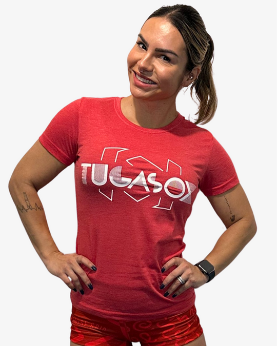 Camiseta ELITE Rojo Jaspeado Mujer