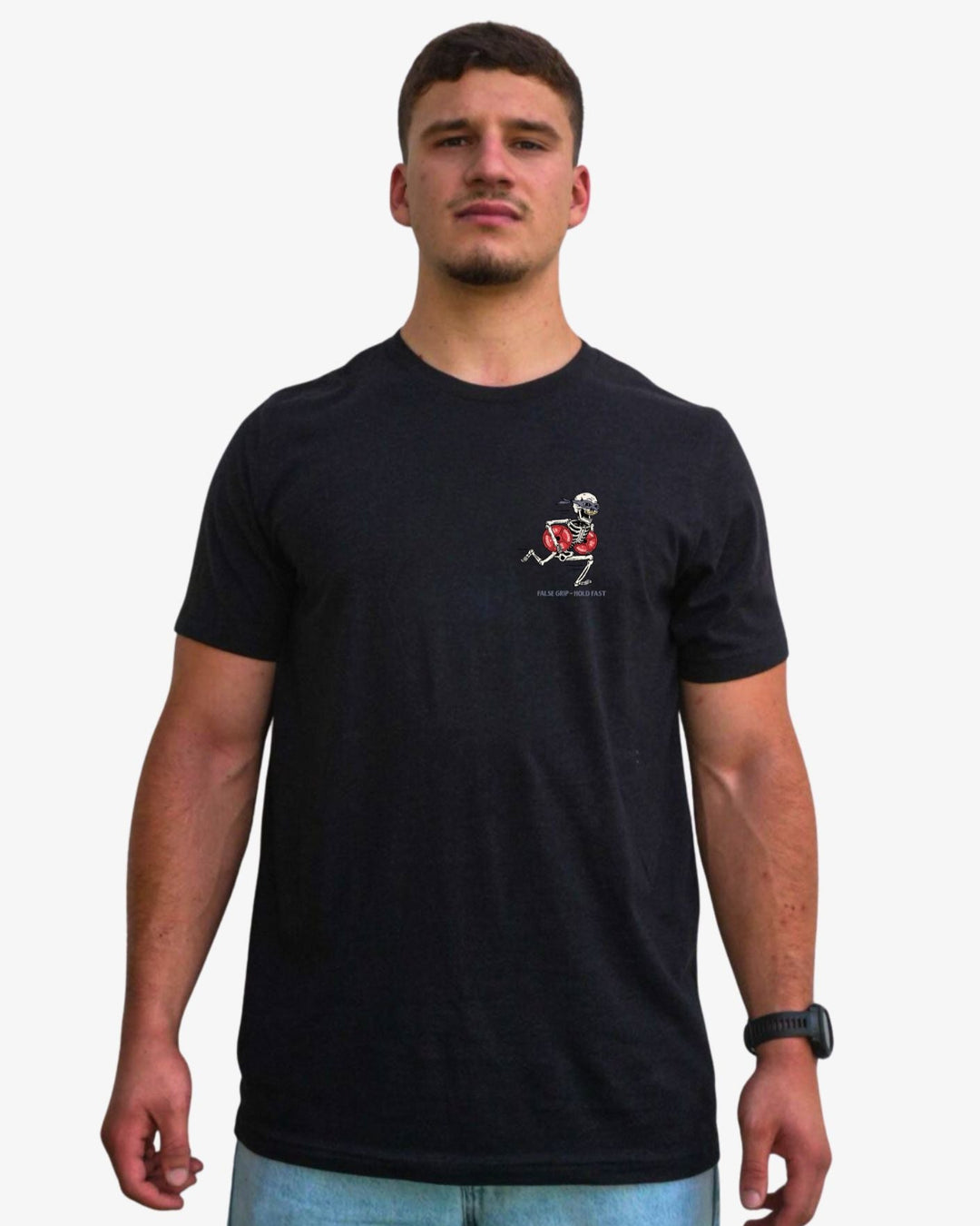 Camiseta negra "Borrowed Gains" – Original de FGHF