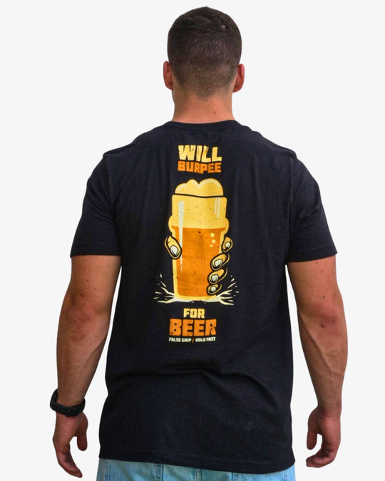 T-Shirt WILL BURPEE FOR BEER | Black