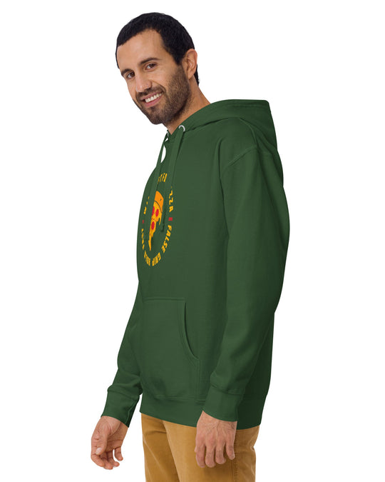 WILL LIFT FOR PIZZA HOODIE FOREST FRENTE LATERAL