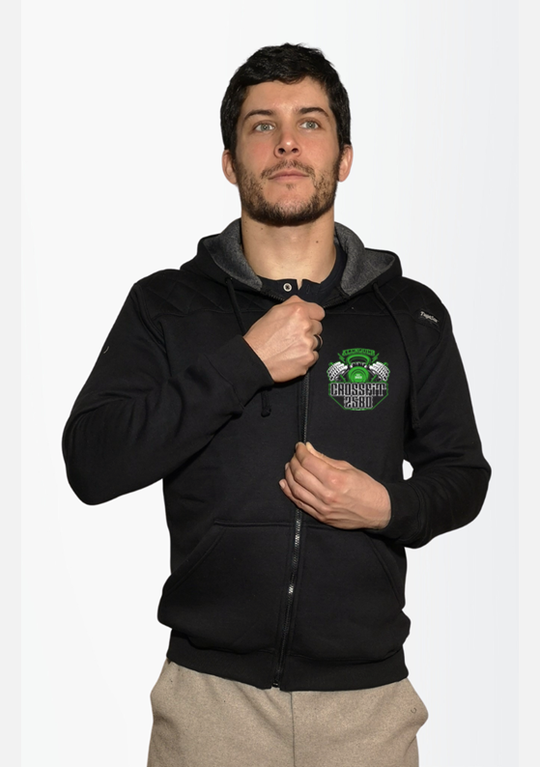 Unisex Black- CrossFit Alphaden Jackets | Black Unisex Zip-Up hoodies-CrossFit Alphaden