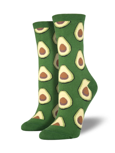 Avocado Ladies Crew socks