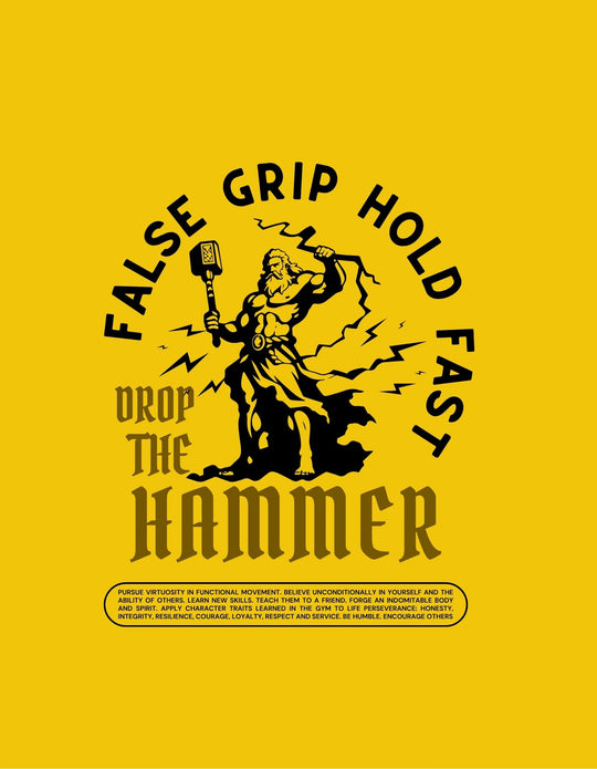T-Shirt DROP THE HAMMER | Mustard