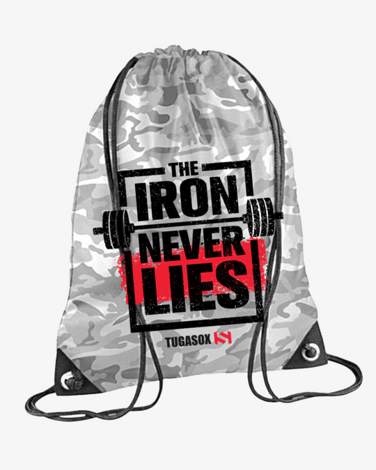 BOLSA DE GIMNASIO The Iron Never Lies