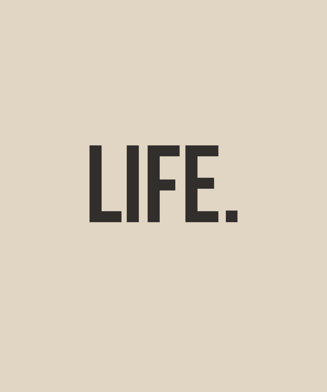 MOVE.EASY - LIFE. Crop Hoodie | Sand