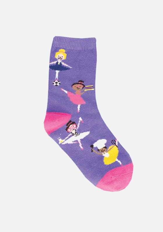 Girl power socks for CHILDREN (4-7 years old)