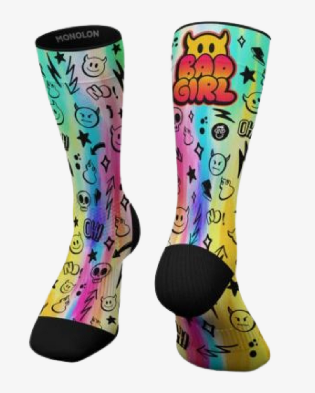 Meias para correr ou treinar, sem bolhas, modelo Bad Girl