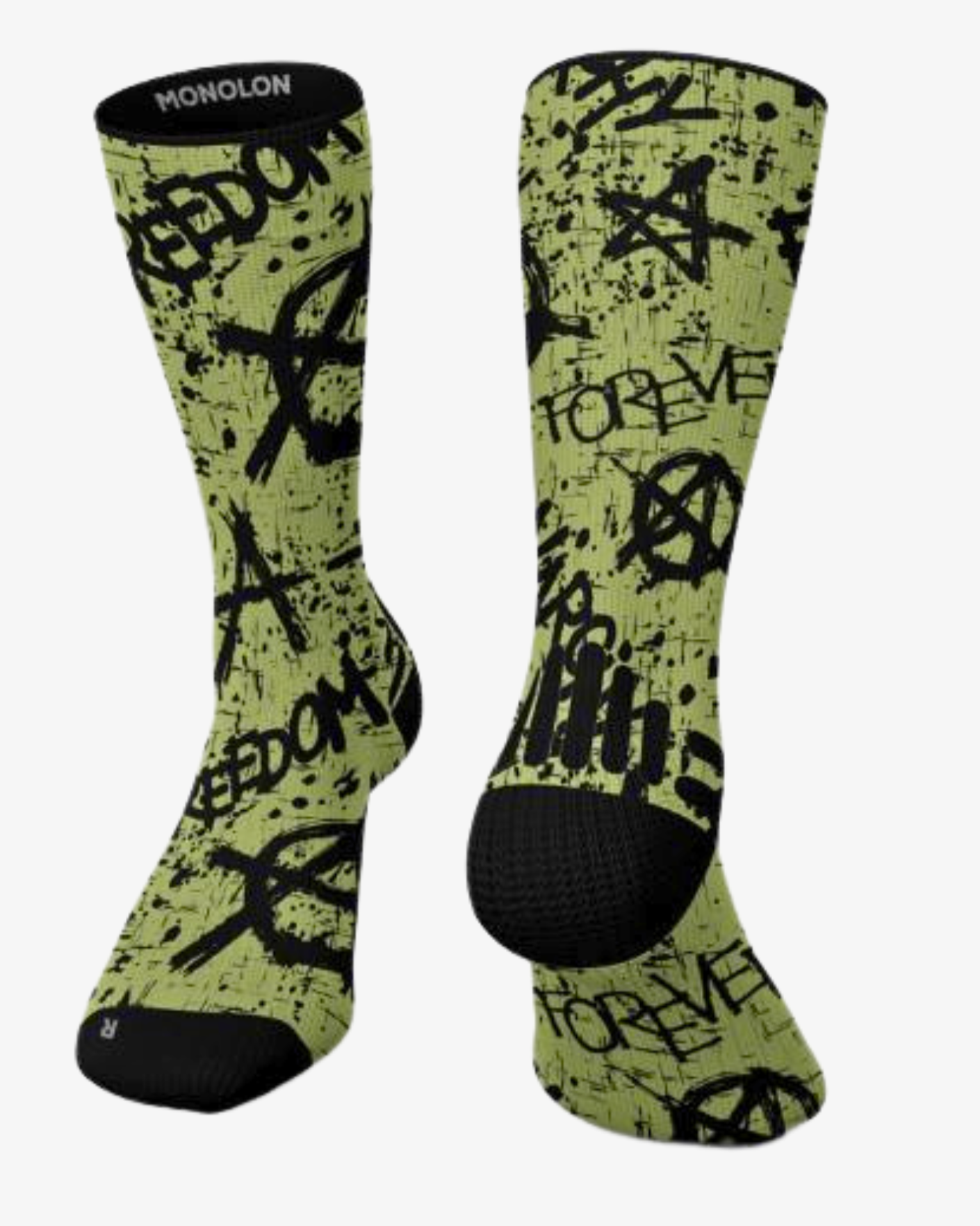 meias para corrida anarquia monolon na tugasox