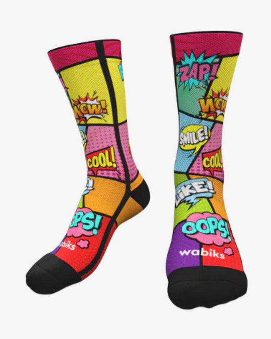 Calcetines de cómic unisex
