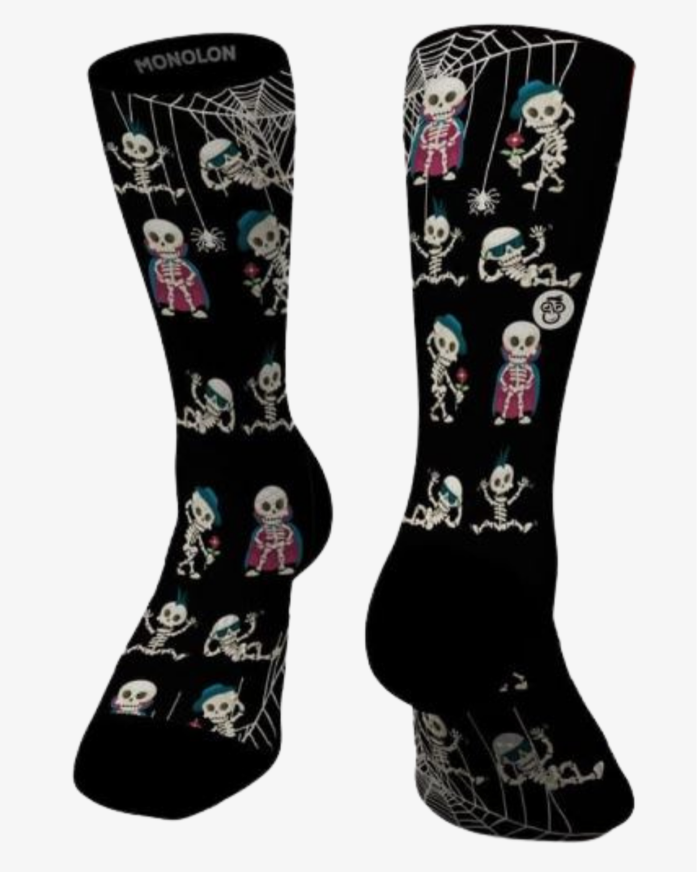 meias desportivas molon na tugasox skull party