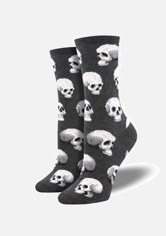 Meias FEMININAS Sacred skulls Black