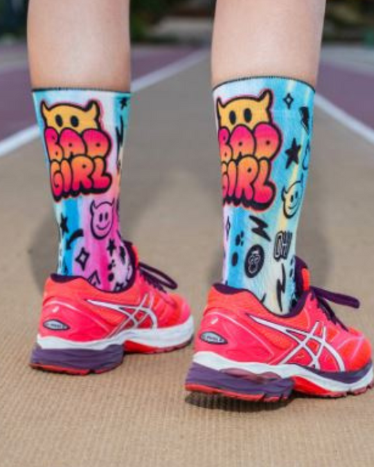 meias para corrida bad girl