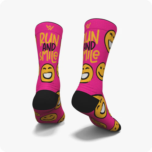 Meias Desportivas RUN AND SMILE - Pink