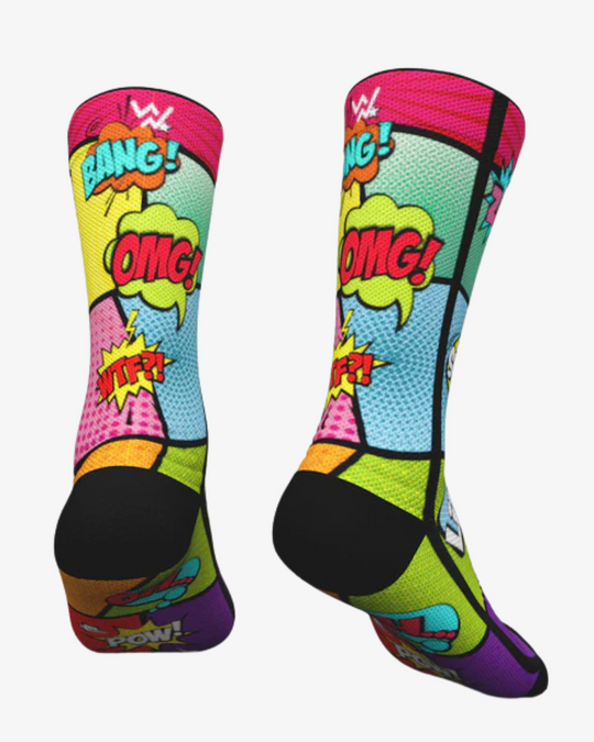 Calcetines de cómic unisex