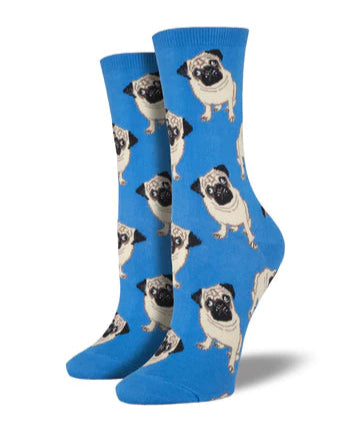 Meias FEMININAS Pugs Blue