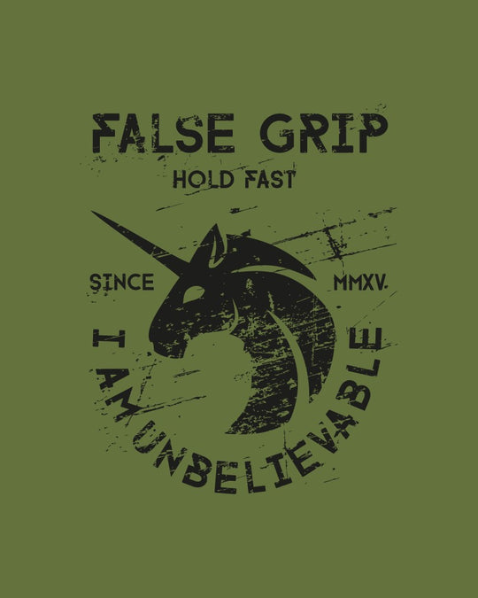 Crop T-Shirt Oversize UNICORN | Military Green