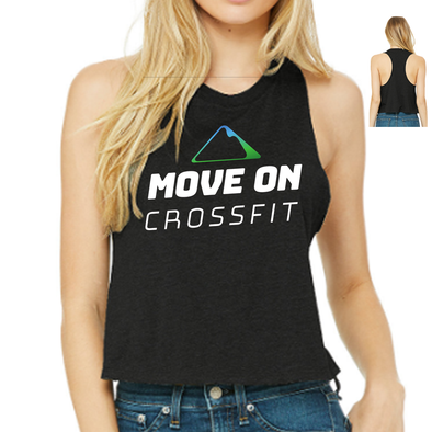 Racerback Crop Tank - Move On CrossFit | Ladies Crop Tanks - Move On CrossFit