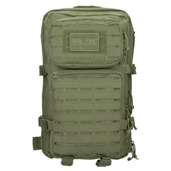 Mochila Mil-Tec Laser Cut Assault Pack - Olive 36L   | Backpack Mil-Tec Laser Cut Assault Pack - Olive