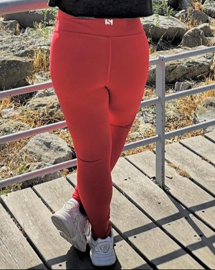 Red Performance Leggings