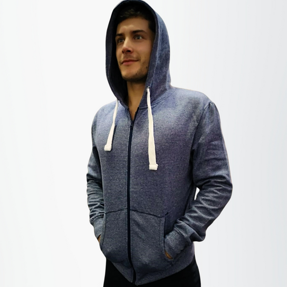 Hoodie Unissexo com fecho - Air Force Blue | Air Force Blue - Unisex Zip-Up hoodie
