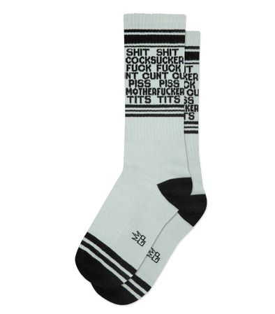 Dirty Words Meias Unissexo | Unisex Socks - Dirty Words