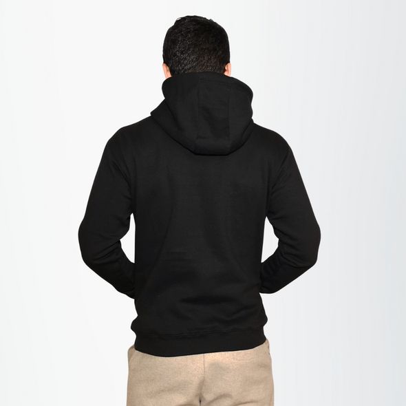 Jet Black - Pullover hoodie unissexo | Colbi Black - Unisex Pullover Hoodie