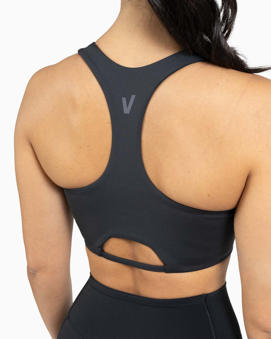 Bra Velites HOLO Low Neck Black costas detalhe