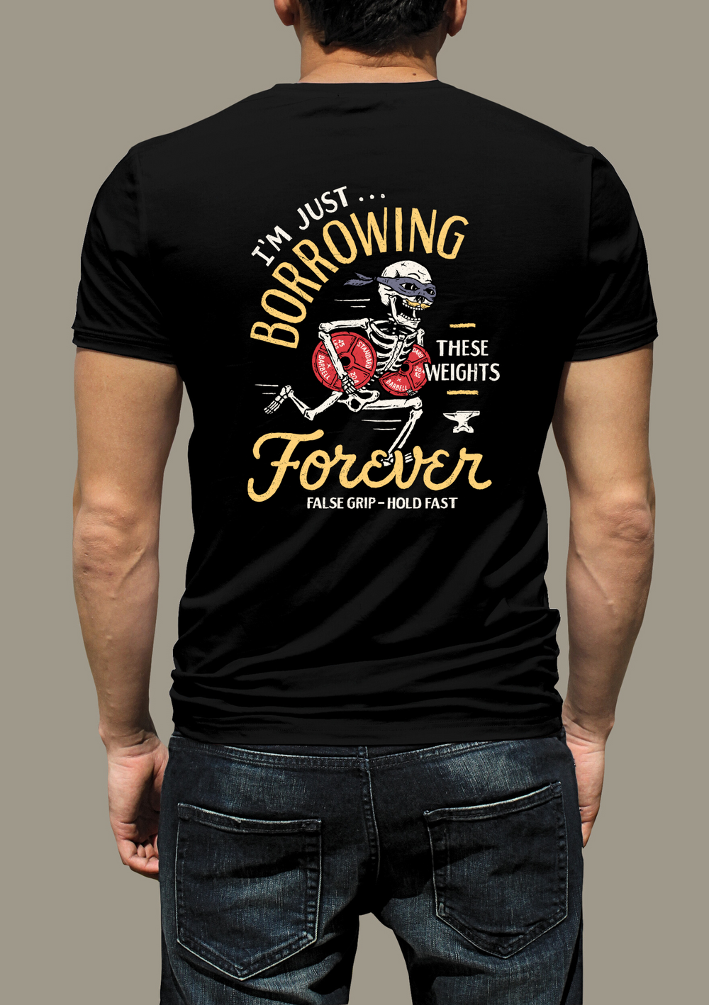T-shirt Preta "Borrowed Gains" – FGHF Original