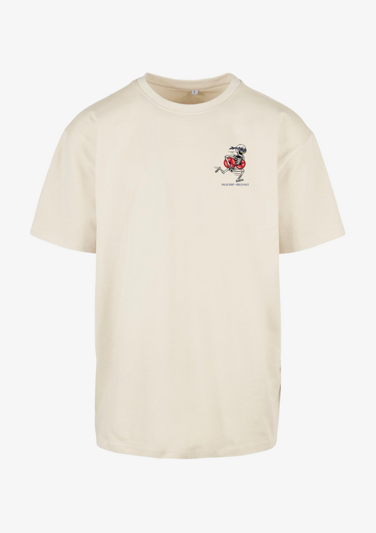 T-shirt Oversize "Borrowed Gains" – Sand Edition