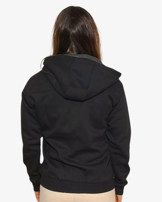 CARBON ZIP HOODIE FEMININO COSTAS