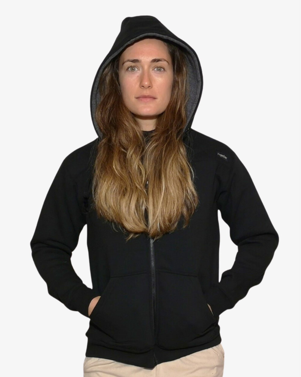 CARBON ZIP HOODIE FEMININO FRENTE
