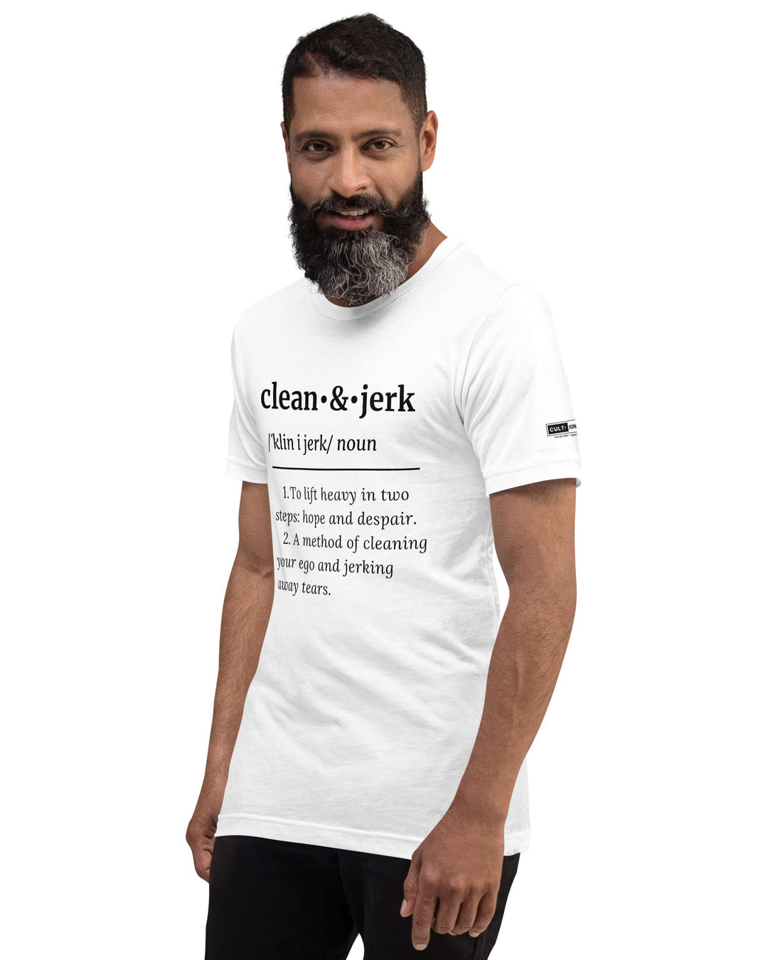 Clean & Jerk Cul-tionary Design frente e manga