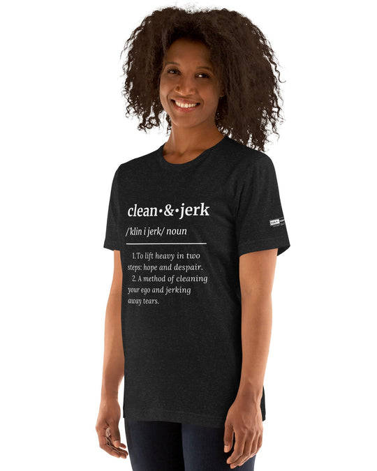 Clean & Jerk Definition t-shirt grey