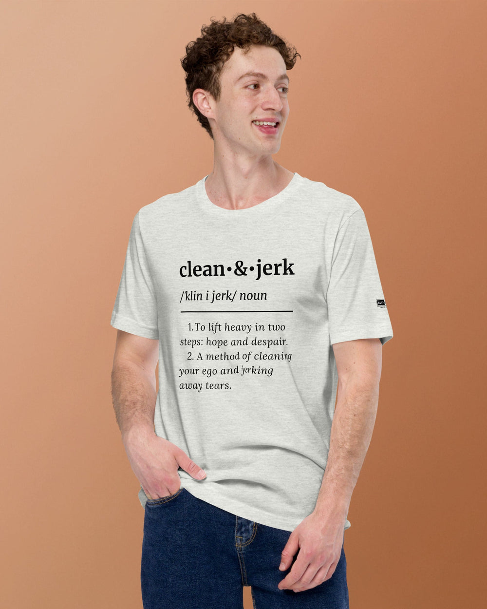 Clean & Jerk Unisex Definition tee model