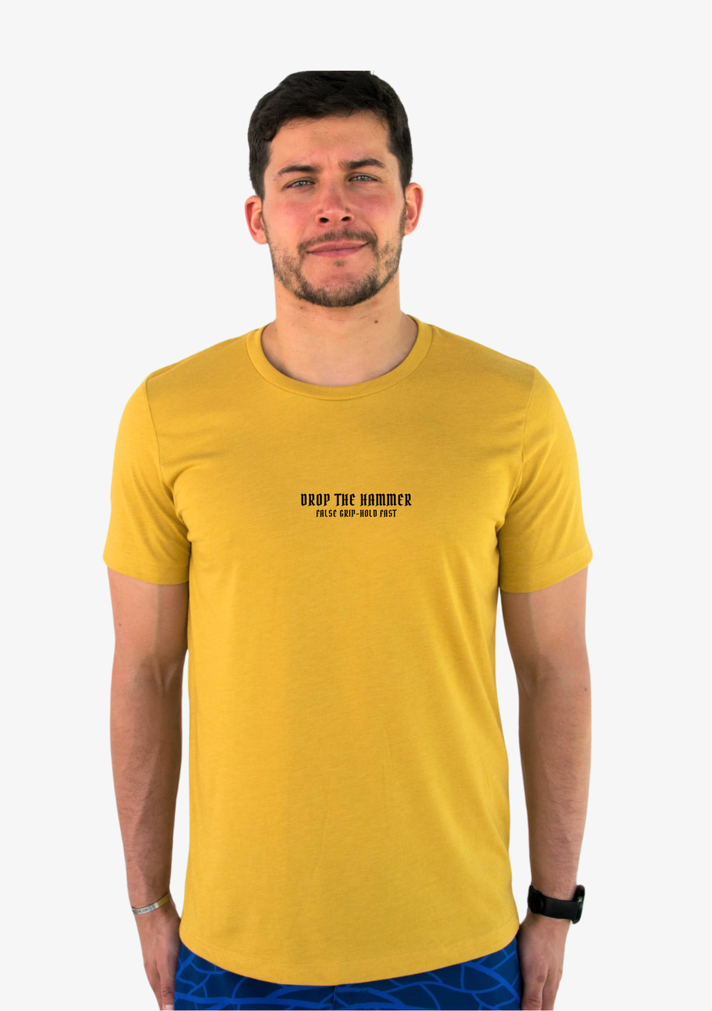 T-Shirt Masculina DROP THE HAMMER Mostarda
