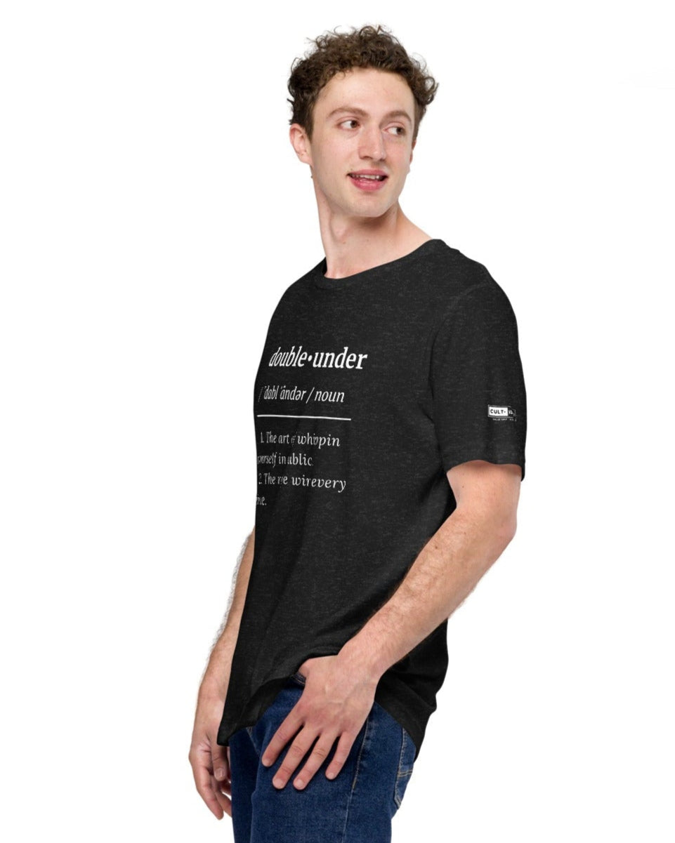 Double under Definition Unisex tee - Dark